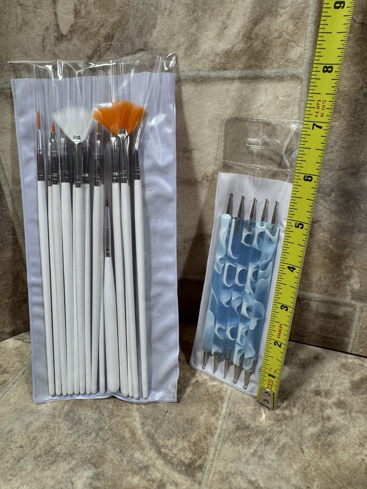 8/20 PCS Nail Art Design Dotting Painting Drawing Polish Brush Pen Tools Acrylic