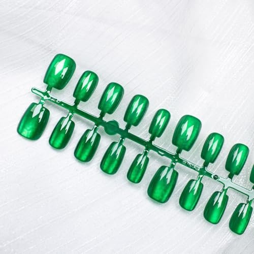24Pcs Short Press On Nails Square Fake Nails Full Cover False Nails With nail08