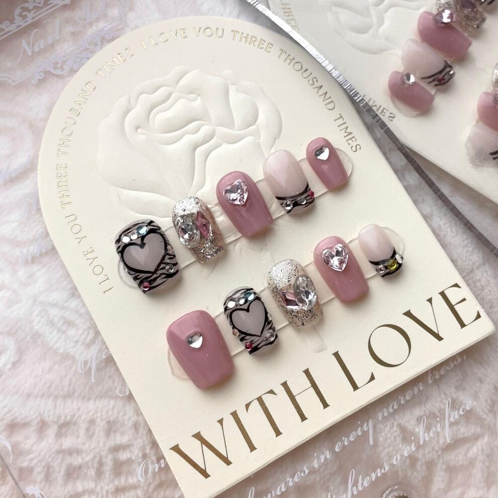 25Set Lot Price $111.9,100%Hand Made press on Nail, Free Glue&Essential Tools