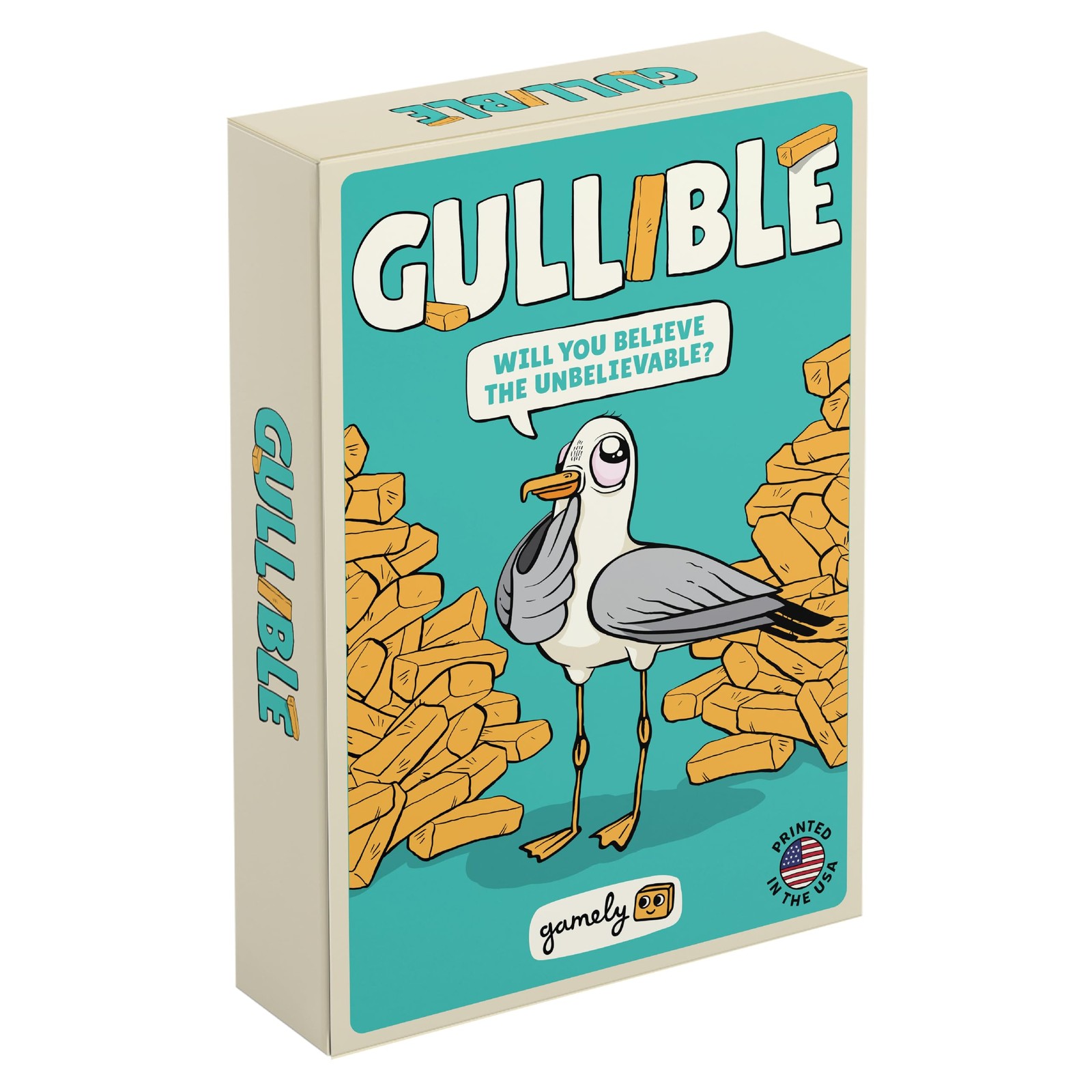 Gullible: The Hilarious Team Game of Creativity, Bluffing Medium, Multicolor