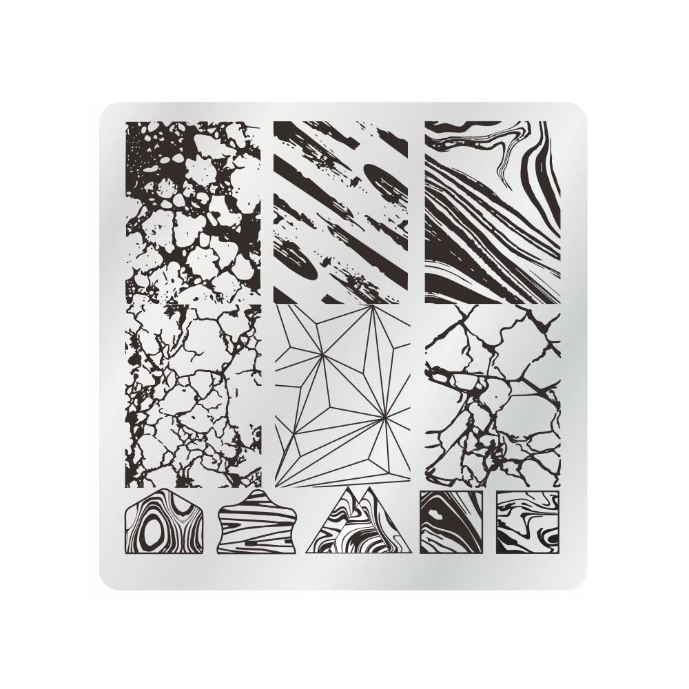 VNC 15Pcs Nail Stamping Plates Set 12pcs 1 nail art stamper…