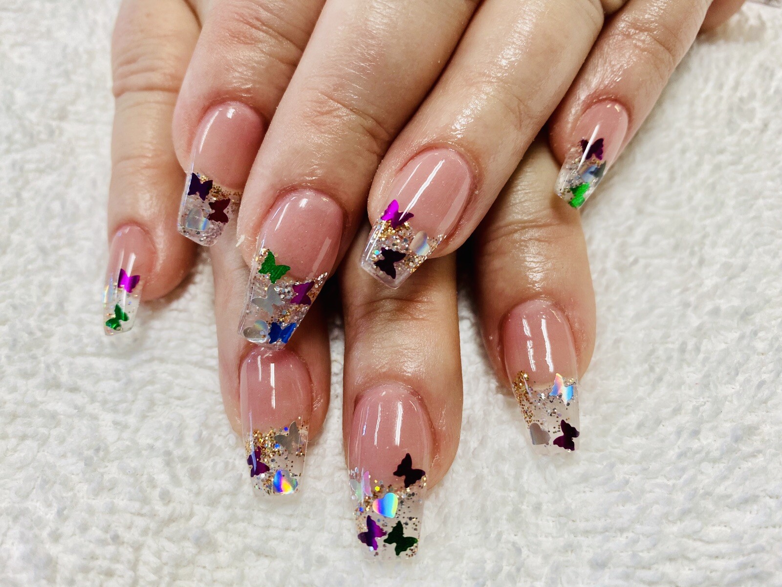 Luminous 3D Beauty Nail Art Sequins Glow In The Dark Decals Nail DIY Mixed