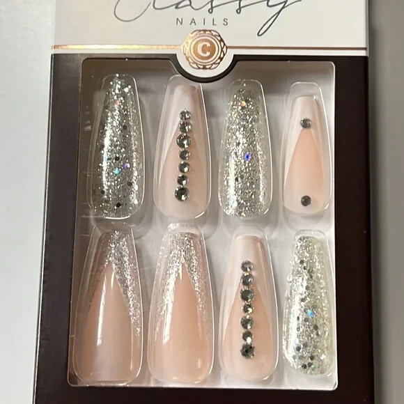 Kiss Premium Classy 30 Nails Trendy Shape Style Glue 86585 CSP01 Extra Long XL