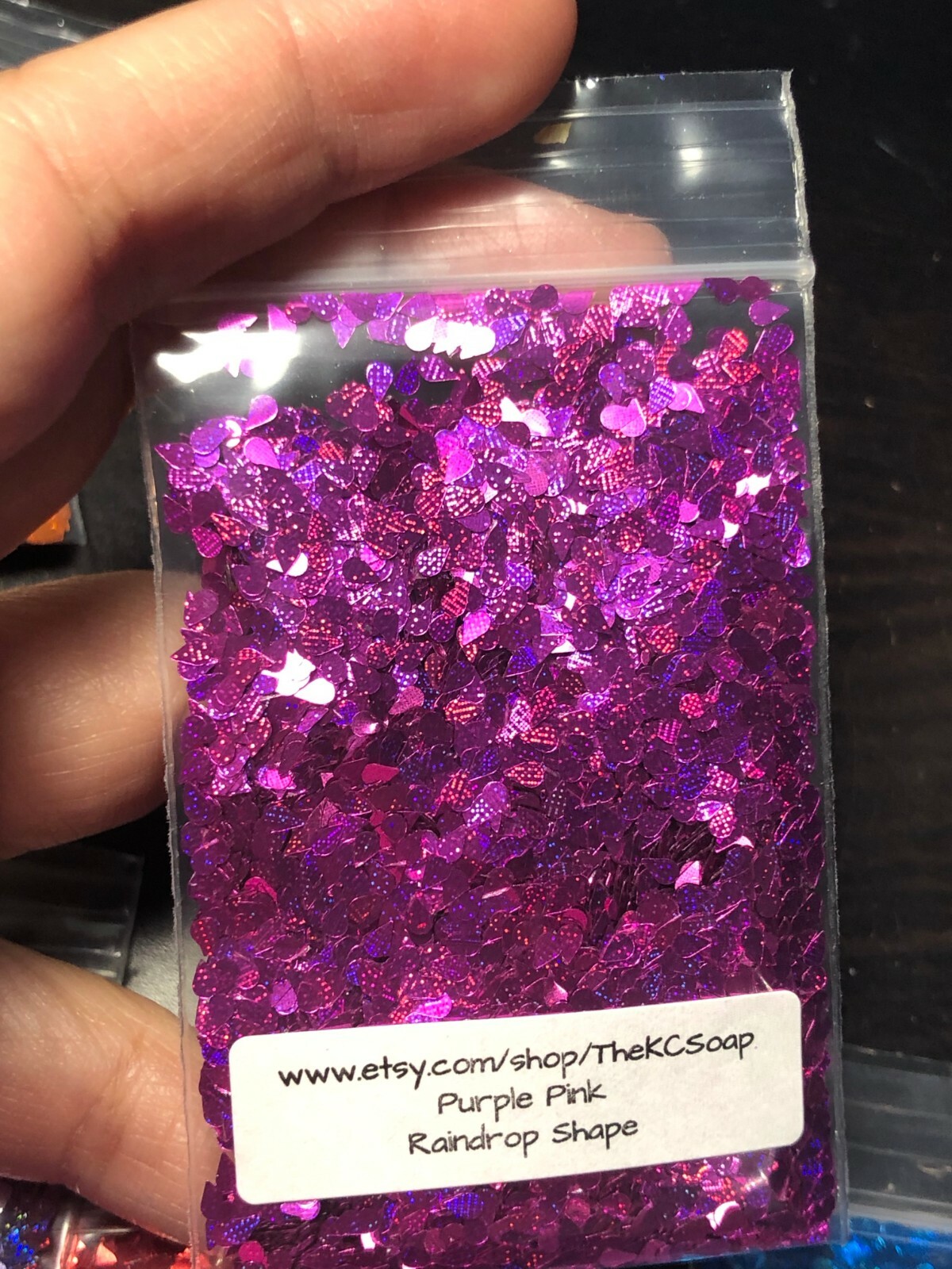 Solvent Resistant laser Raindrop Glitter Eyeshadow Nail Art Face Epoxy US Seller