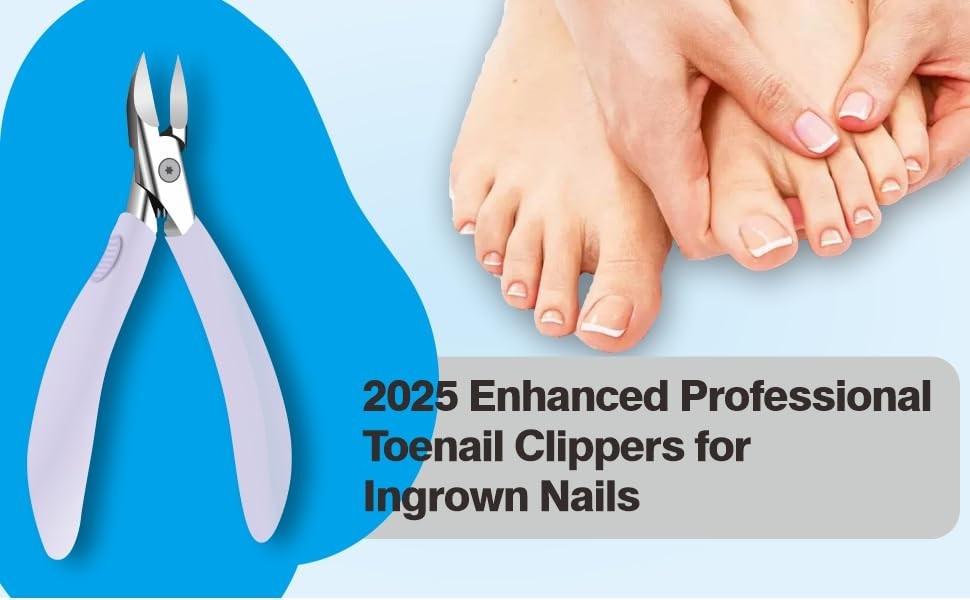 Toenail Clippers for Thick Nails – Ingrown Toenail Removal Kit – 12Pcs