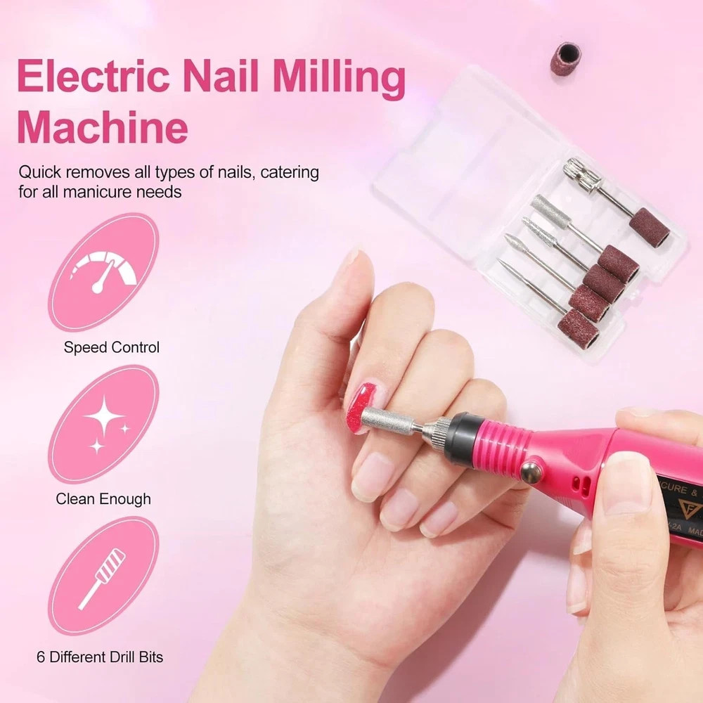 Acrylic Nail Kit with Drill and U V Light, Professional Nail Kit Acrylic Set for
