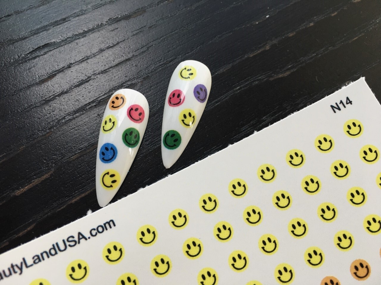 Water slide Nail Decals, Flower, Butterfly, Smiley, Heart, Floral Nails Art |