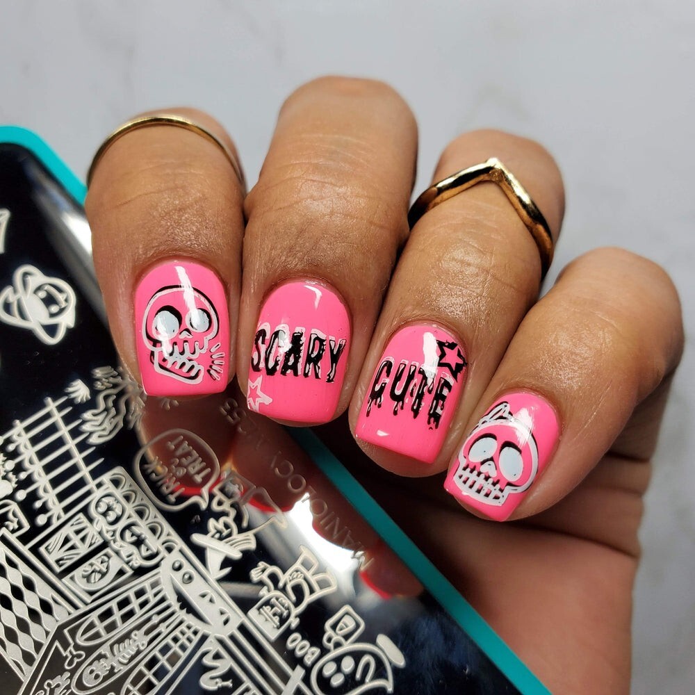 Maniology M253 SCARY CUTE; HALLOWEEN NAIL STAMPING PLATE