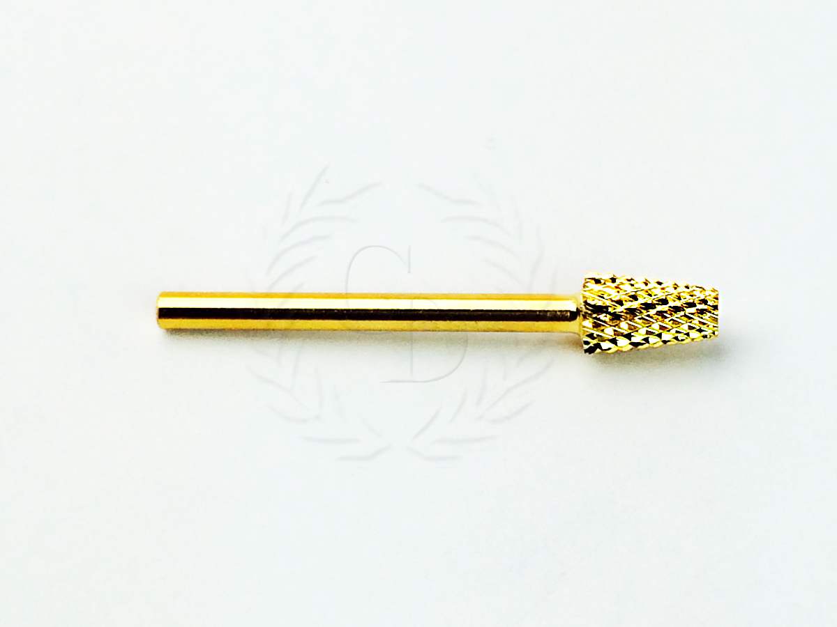 USA High Quality Gold Cone Shape CARBIDE Bit 3/32″ Electric DRILL Nail Art CB14