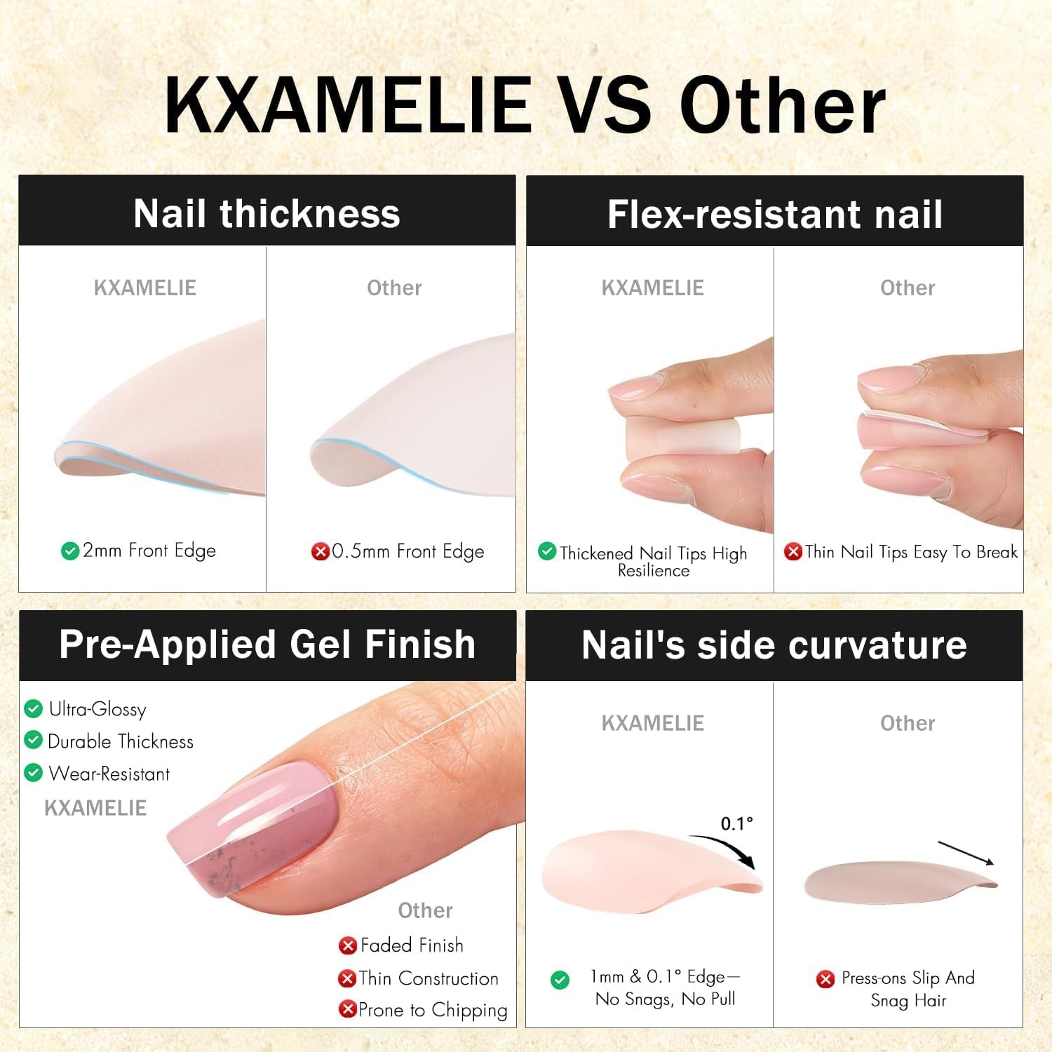 Teal Blue Press on Nails Medium Square, Soft Gel Fake Nails Short teal blue