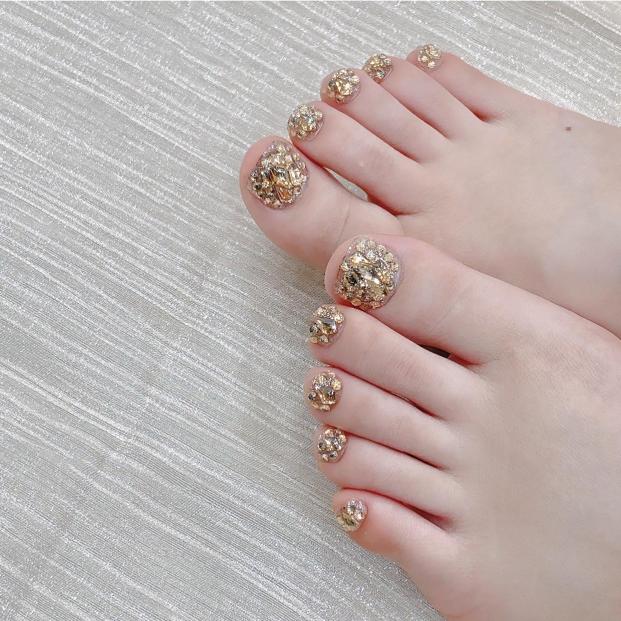 10Pcs Pure White Simple toenails Press On Nails Waterproof Easy Apply Office Nai