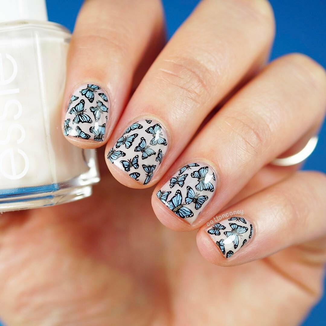 Whats Up Nails Butterflies Stencils for Nails, Nail Stickers, Nail Vinyls