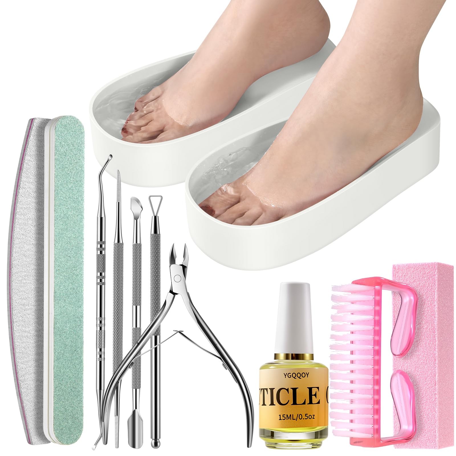 YGQQOY Toe Nail Soaking Bowl, Acetone Soak Off Bowl,Toe Soak Tray,Soak Off Gel