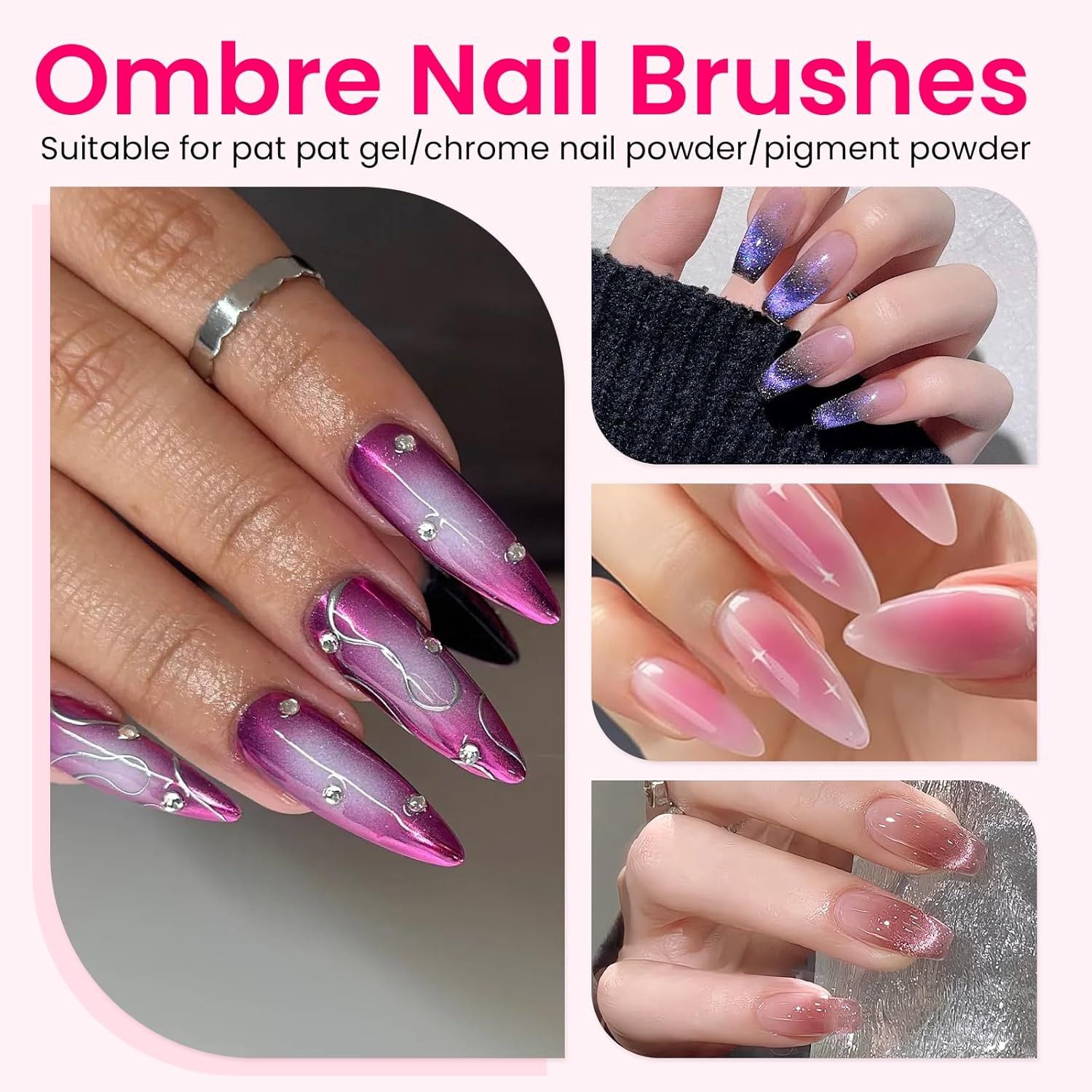 150 PCS Nail Sponges for Ombre Nail Art Supplies Brushes Design Tools Nail Tech