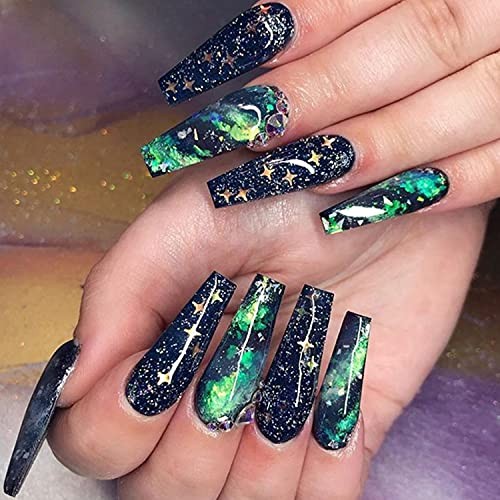 12 Colors Star Nail Art Stickers Glitter Four-Pointed Star Four-pointed Star