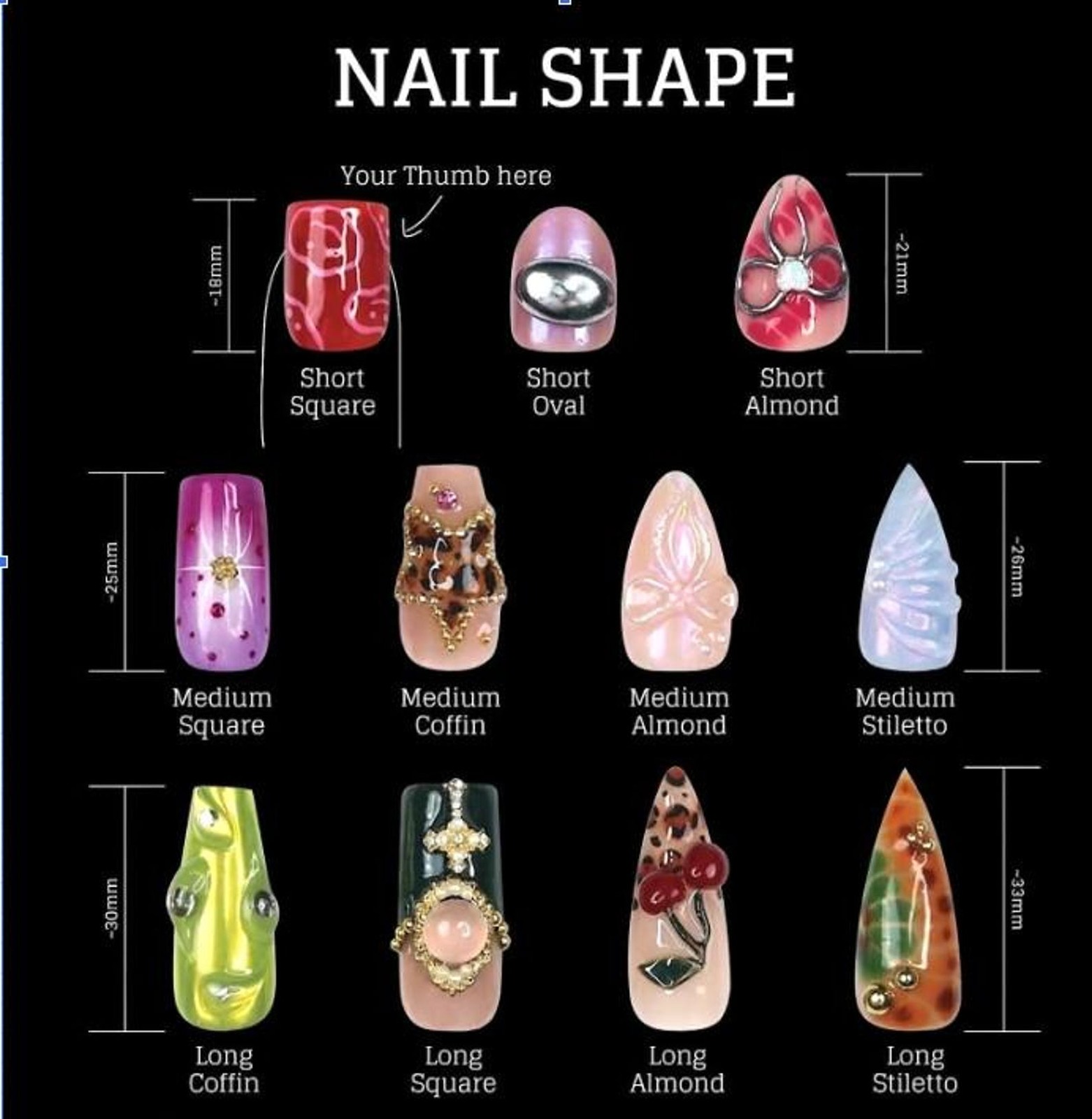 Custom Handmade Halloween Ghost Bat Gold Frame Glitter Stiletto Press on Nail
