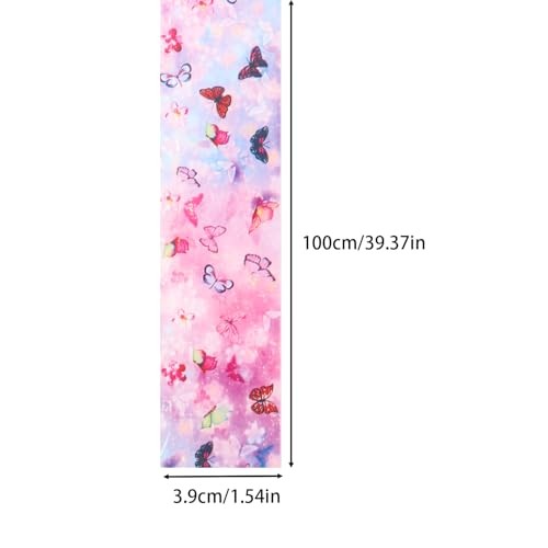 Butterfly Print Nail Art Foils Transfer Stickers 10Pcs Flowers Print Nail