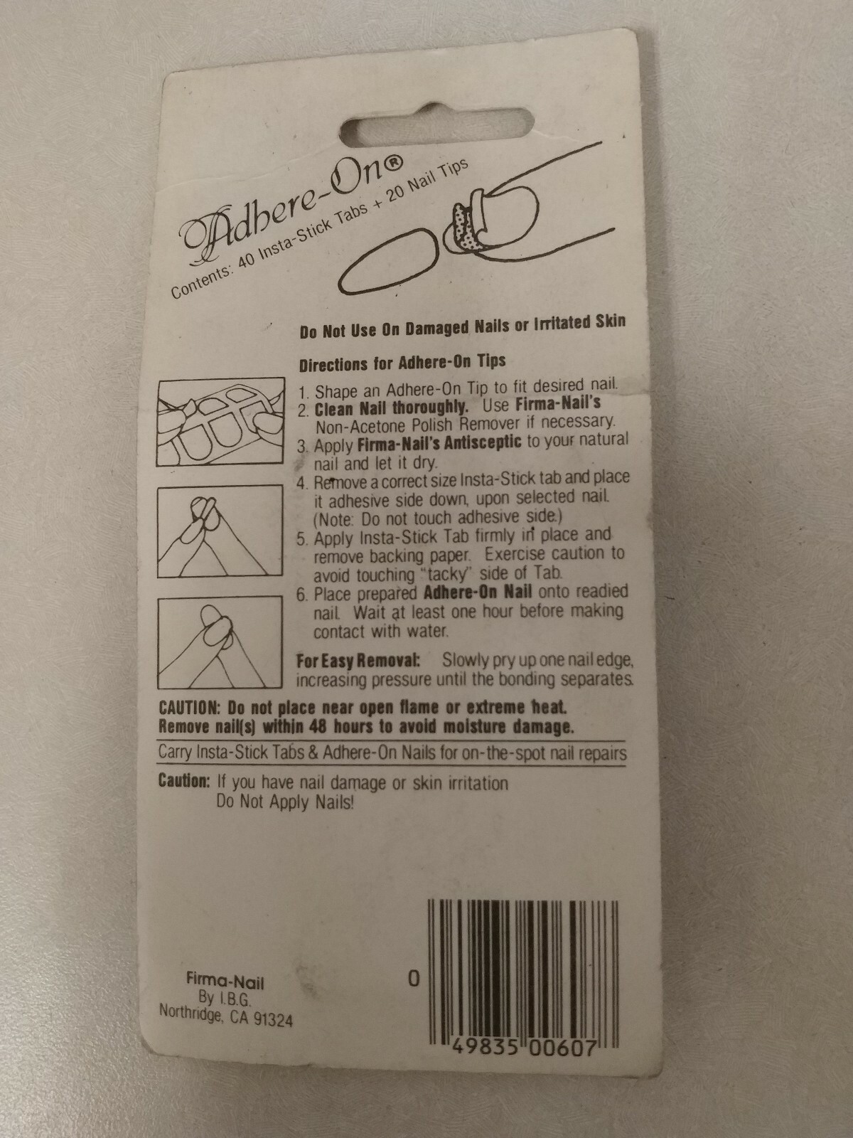 Vintage Nail Set! Firma-Nail! Professional Pack of 20 Natural Regular Length!