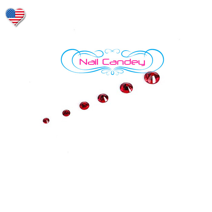 Light Siam 8ss Crystals Red For Nail Art Flatback Swarovski Rhinestone Qty.144