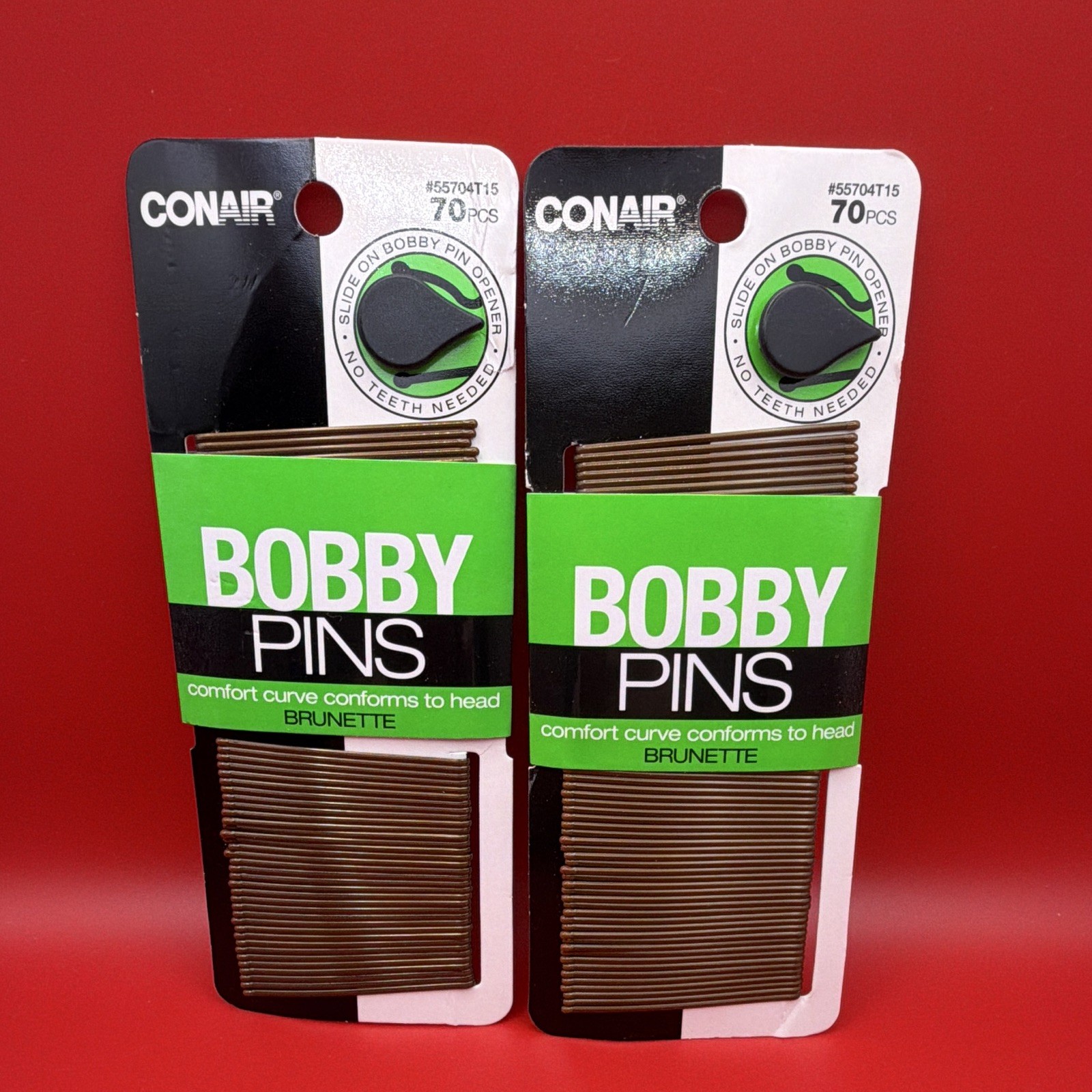 COMFORT CURVED BOBBY PINS 2 PK 70Count (Pack of 2)