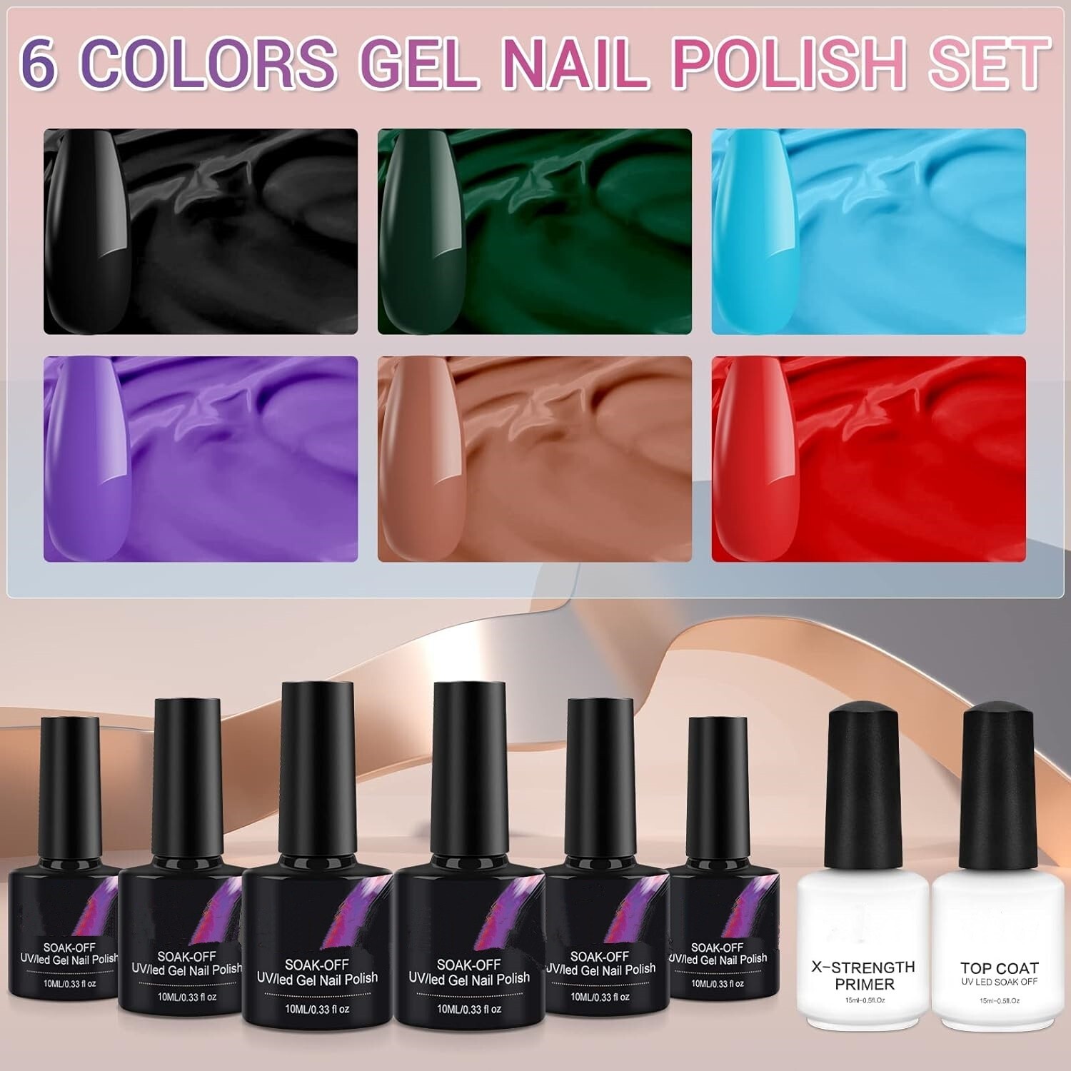 Kit De Unas Acrilicas Completo Manicura Uñas De Colores Una Postizas Uñas Acríli