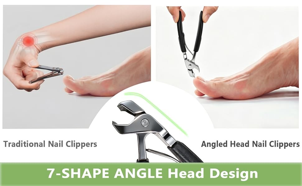 Toenail Clippers for Seniors Thi Toenails, Eagle Beak Slanted Nail