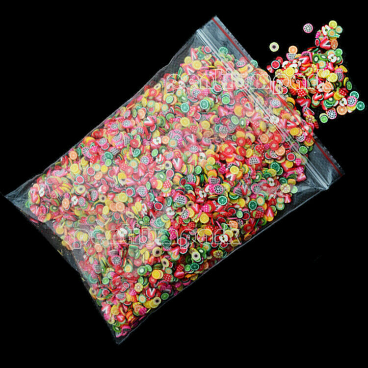 Nail Smile DIY Fruit Slices Polymer 3D Slice 1000pcs Art Decoration Clay