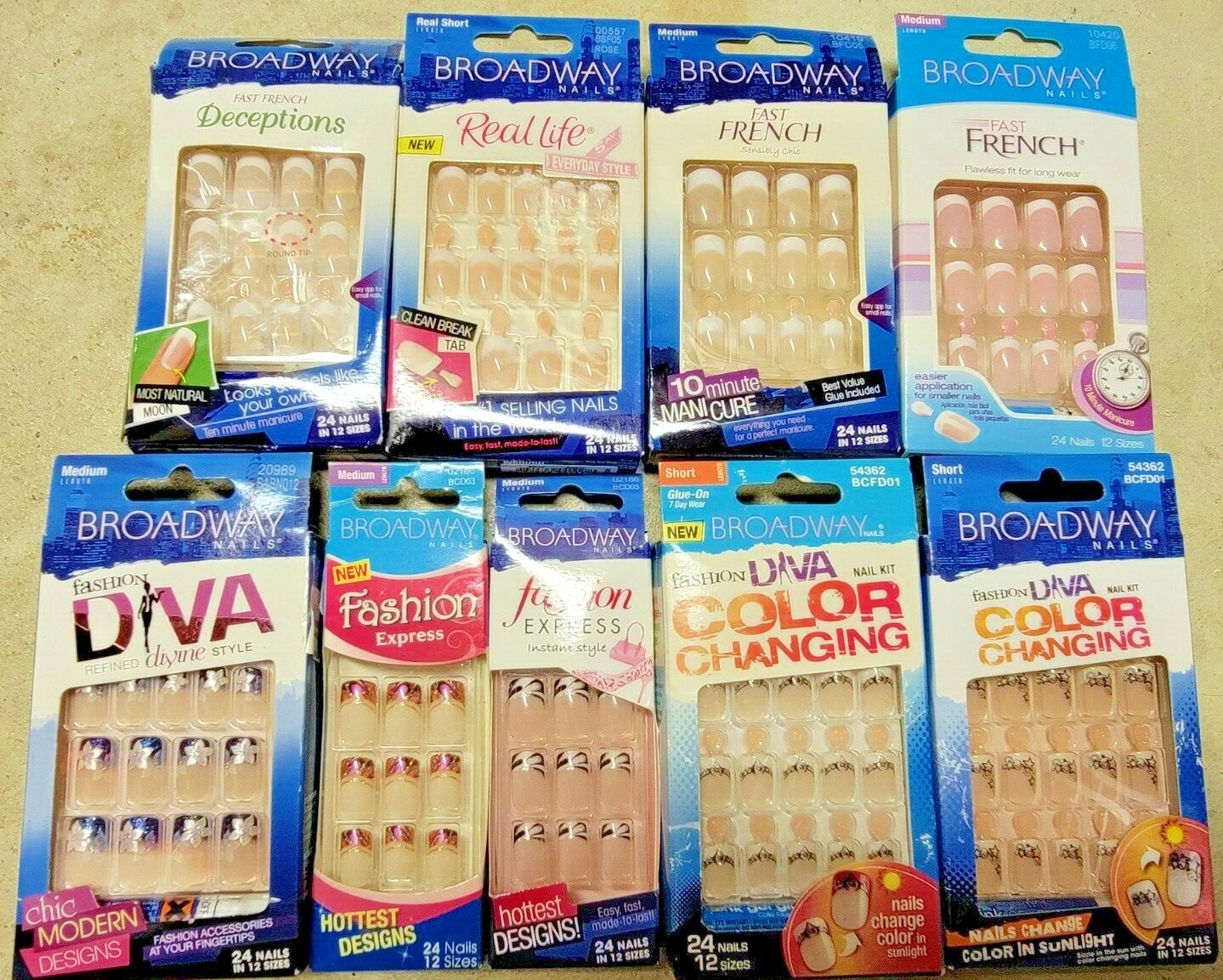 **NO GLUE**BUY 2 GET 1 ADD 3 TO CART KISS BROADWAY 24 NAILS **READ DESCRIPTION*