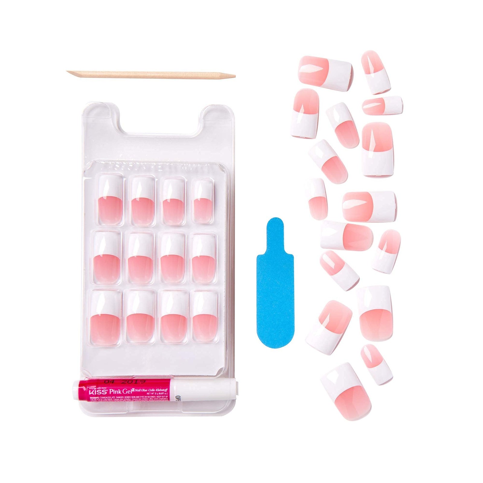Ultra Flexible White False Nails Pack Of 2 Flawless Fit Never Chips Stronger