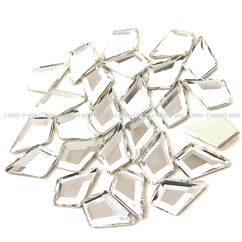 J.HOO Crystal 7771 Kite Flat Back Rhinestones 6.4×4.2mm Nail Art (10pcs)