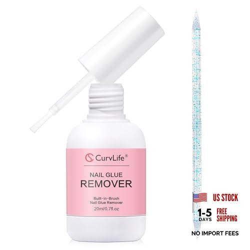 Multi-functional Brush-On Nail Glue Remover 20ml for Press On and Fake Nails