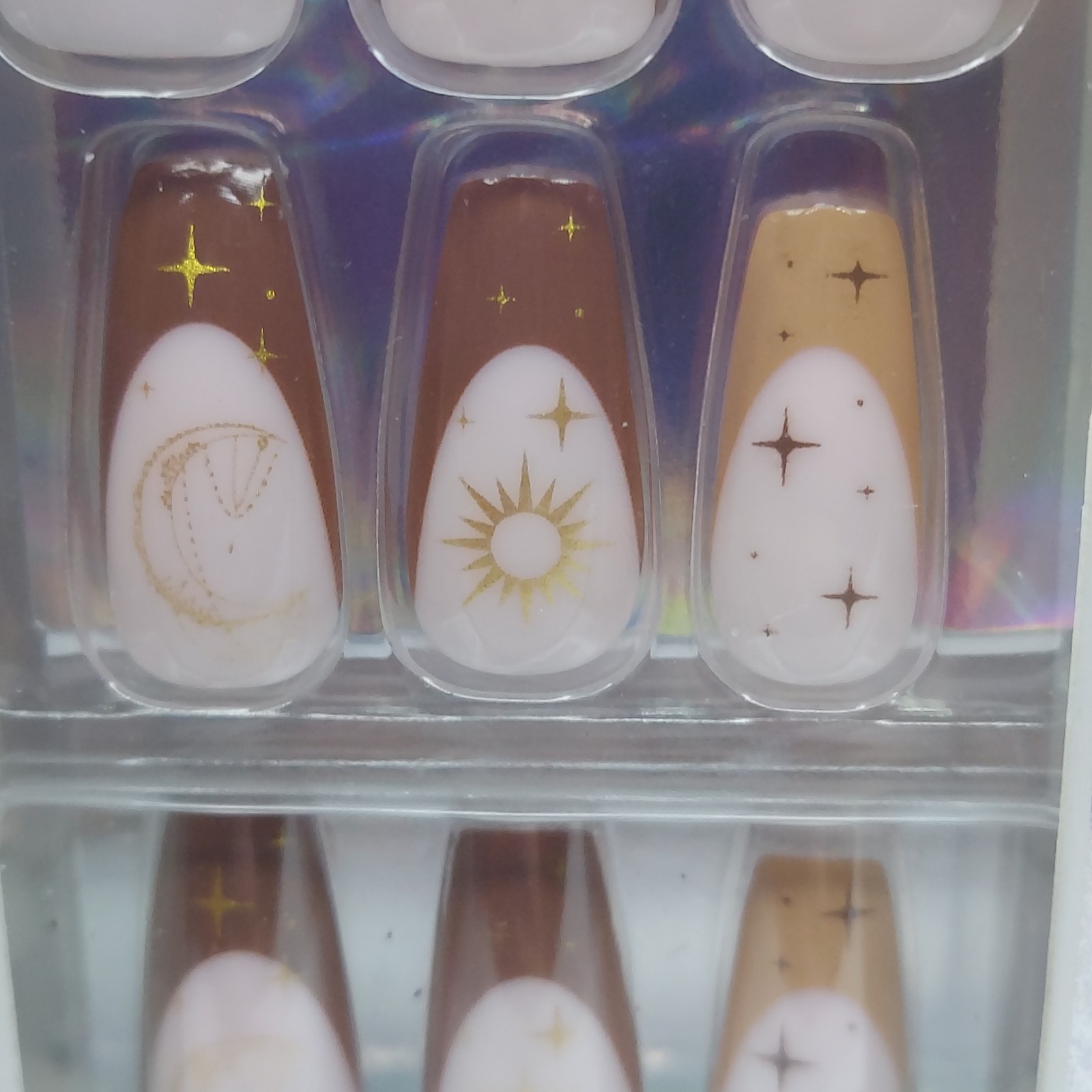 Lot of 6 Claire’s Vegan Press On Nails Sets 24 Faux Nails Each Glue Included New