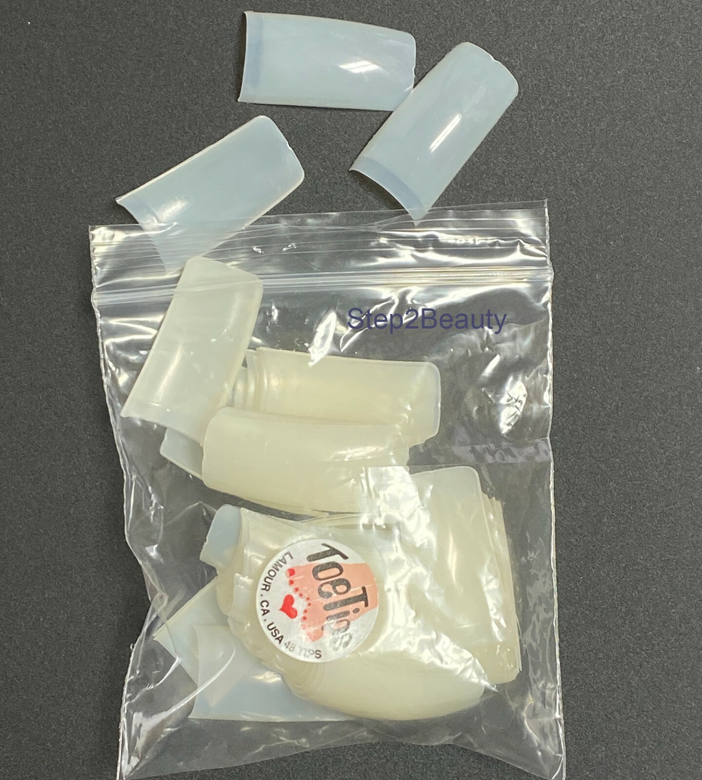 Lamour Natural Pha Le Nail Tips 50 Tips/bag *Pick Your Tips Sizes*