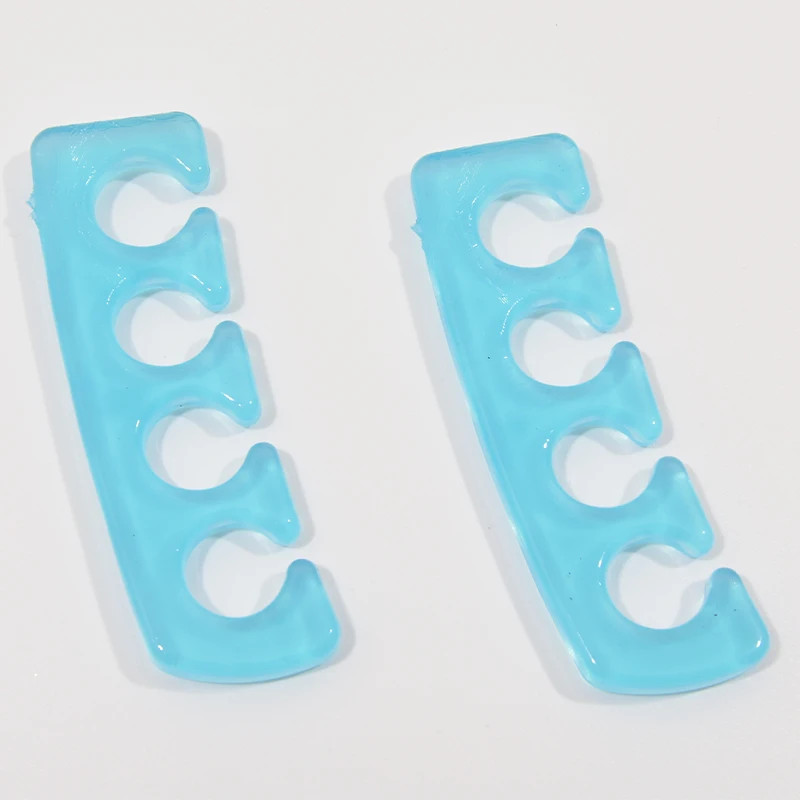 2Pcs (1Pair)Soft Silicone Finger Toe Separator Soft-Silicon 5 Colors Flexible Fi