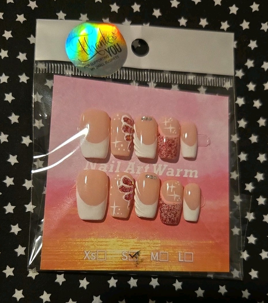 French Design “Unbranded” Press On Nails Size S
