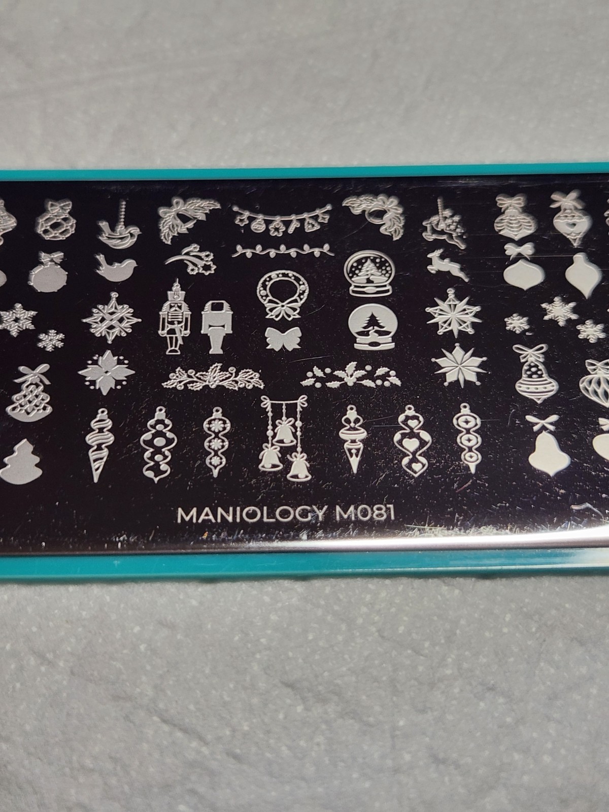 Maniology Nail Stamping Plate M081 Christmas Ornaments