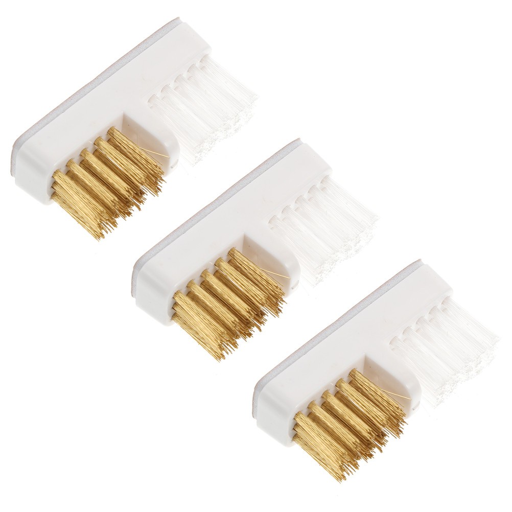 3 PCS Cup-shaped Polishing Brush Double Head Nail Clean Cleaning Tools