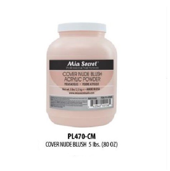 Mia Secret Professional Nail System Cover Nude Acrylic Powder 5 lb / 80 oz