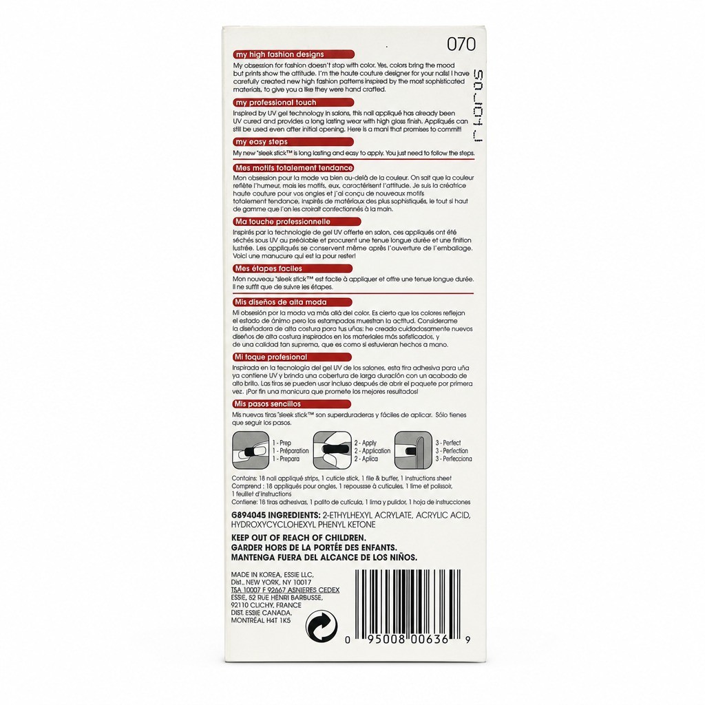 Essie Sleek Stick Embrace The Lace Nail Applique Sheet