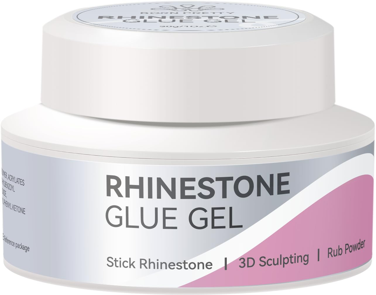 Rhinestone Glue Gel for Nails,30G Super Strong Adhesive Nail Art