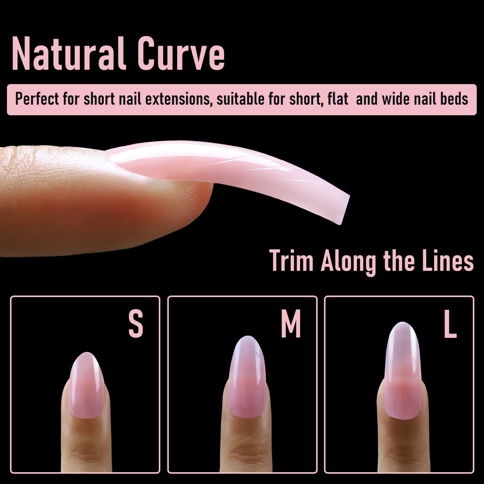 Curved Dual Forms for Polygel, Square Poly Gel Nails Forms for Nail Extension…