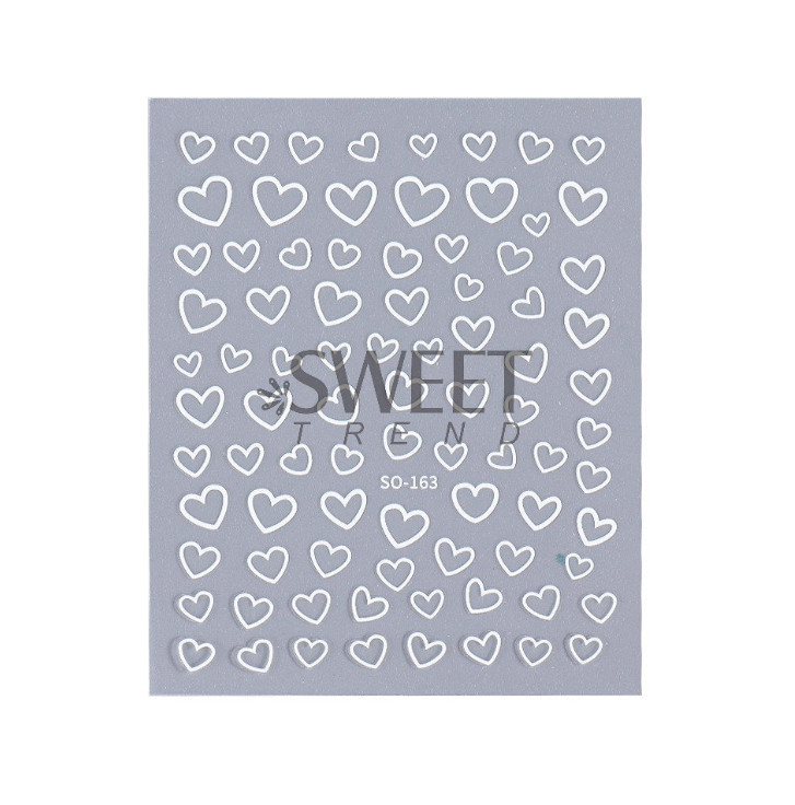 4Pcs 3D Nail Art Stickers Decals Transfers Valentines Day Love Hearts DIY NS44