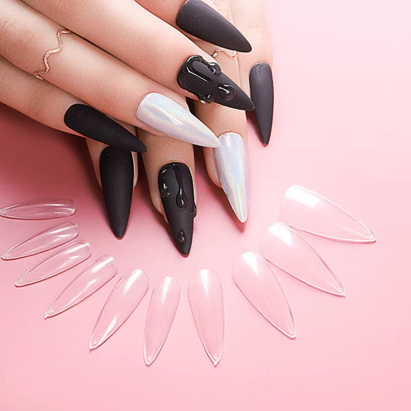 Acrylic Nail Kit Set 500pcs Mixed Sizes Full Cover Tips | Salon Quality
