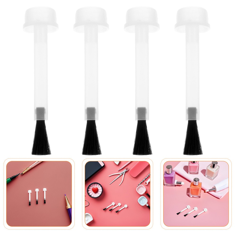 80 Pcs Liquid Nail Brush Replacement For Gel Polish And Dip Powder Nails