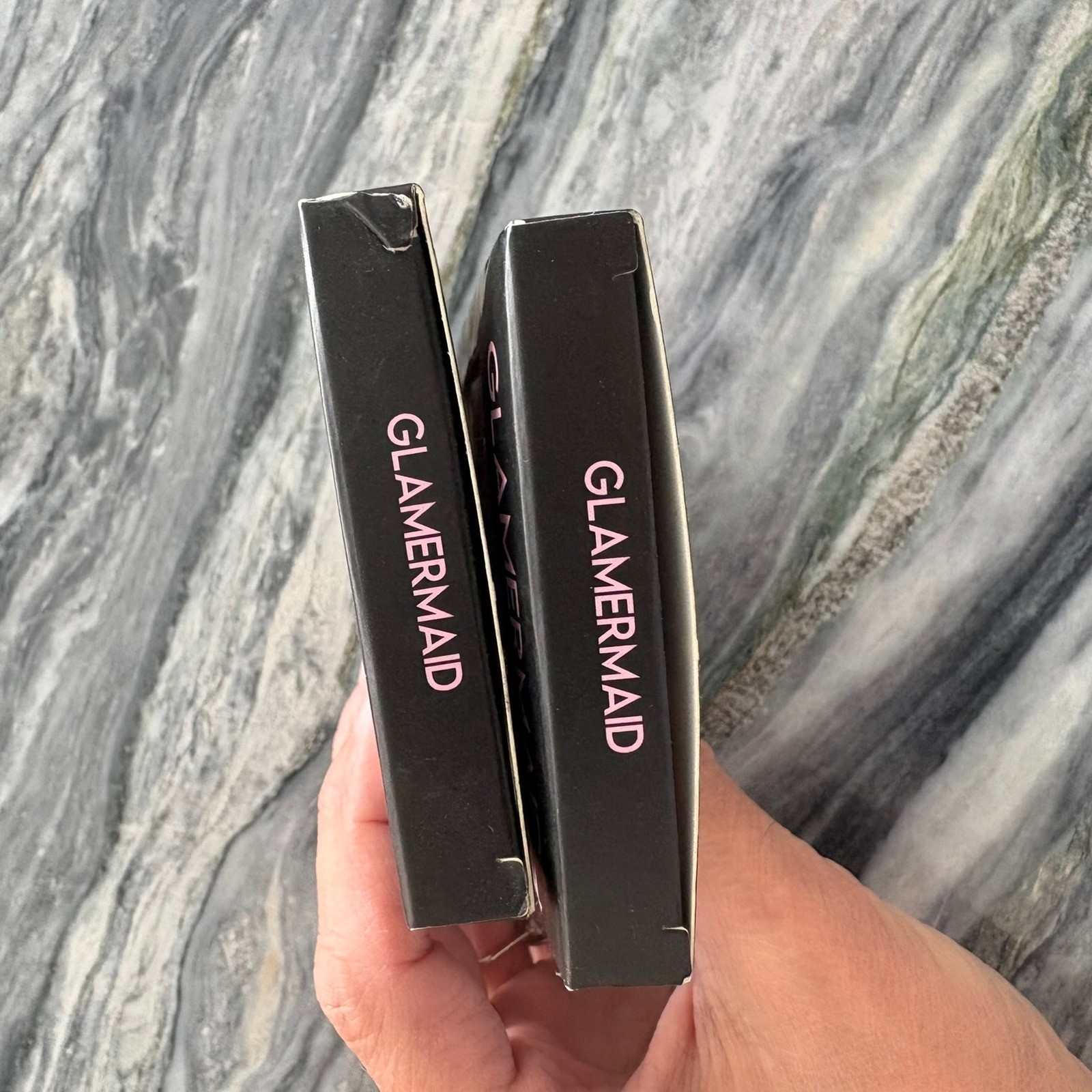 Glamermaid Handmade Press On Nails 2 Sets Champagne Gold Cat Eye Gel M302010422A