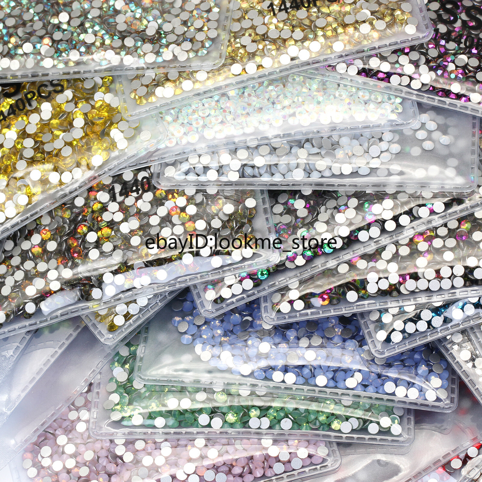 1440p 2.8mm (ss10) Crystal Glass Rhinestones Flatback Gems Nail Art Crafts Decor