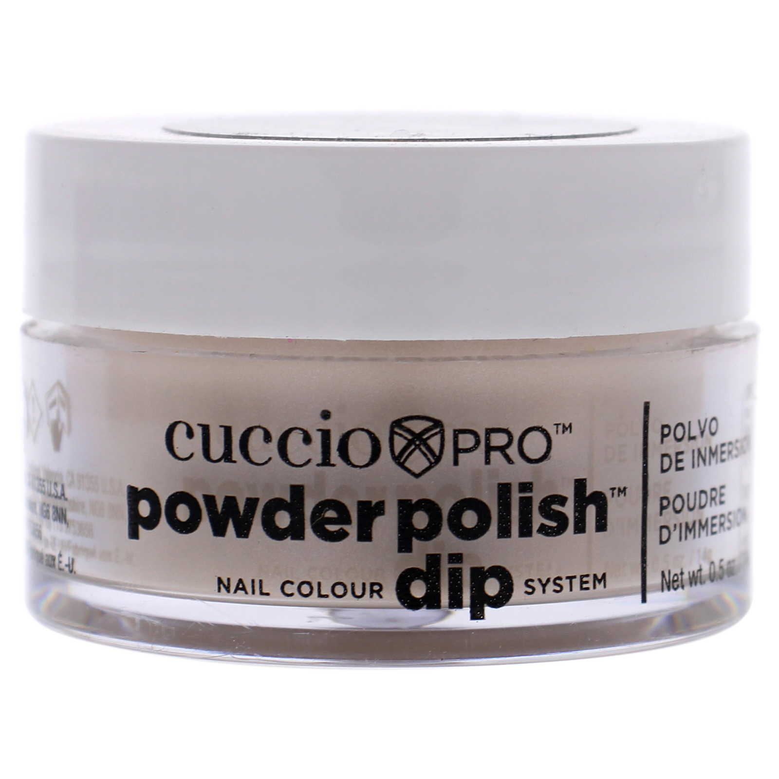 Pro Powder Polish Nail Colour Dip System – Iridescent Cream by Cuccio – 0.5 oz