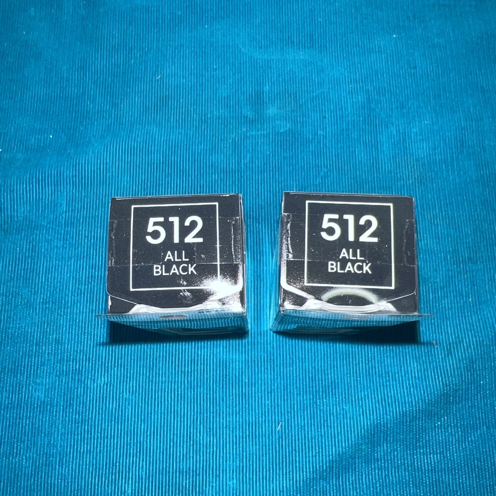 Lot of 2 New imPRESS Color Press-On Manicure Coffin Shape Nails 86745 Black Med