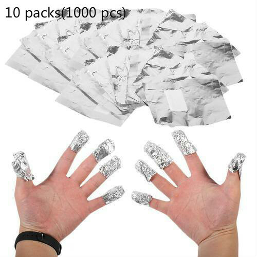 10 Pack Nail Soak Off Gels Wrap Foil Wrap Polish Remover Manicure Art Nails Tool