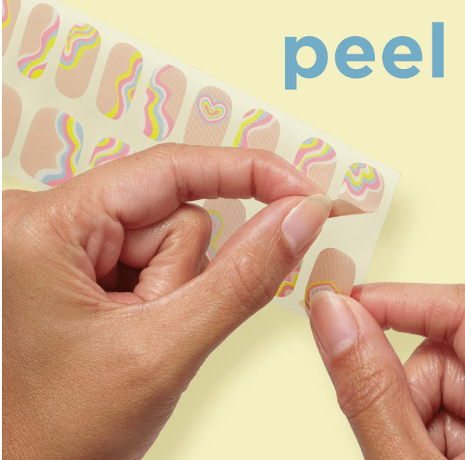 Sally Hansen Salon Effects Nail Strips | No UV Light Needed, Call of Blue-ty